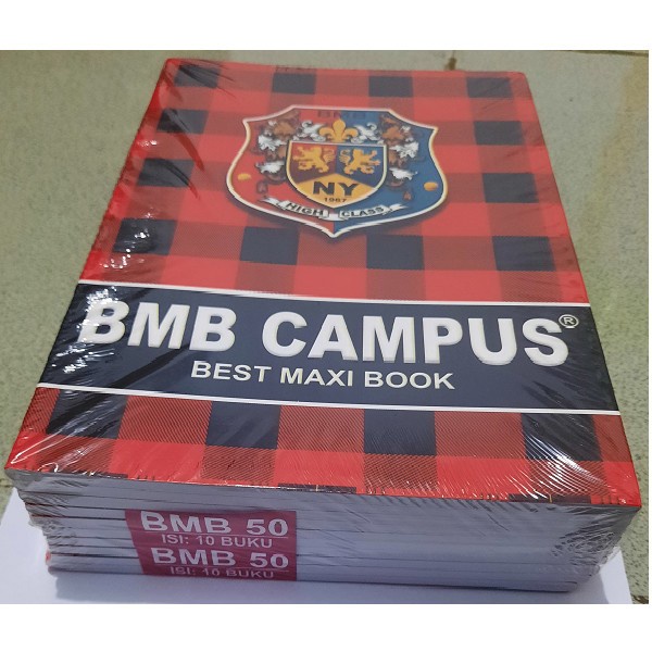 

MURAH- Buku tulis BMB Campus 36/50/70 lembar per 10 buku Best Maxi Book Boxy - 36 Lembar- 1.2.23