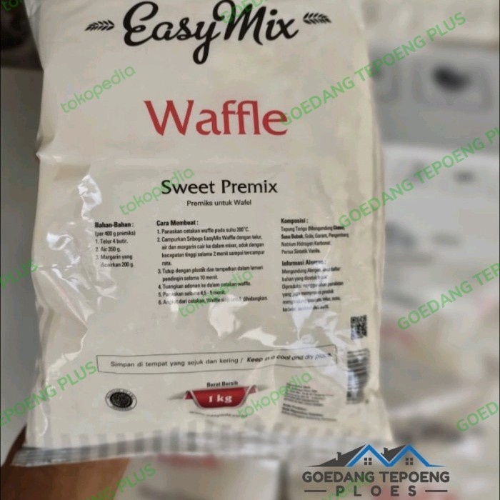 

JY-31 TEPUNG PREMIX SRIBOGA EASYMIX WAFFLE 1KG