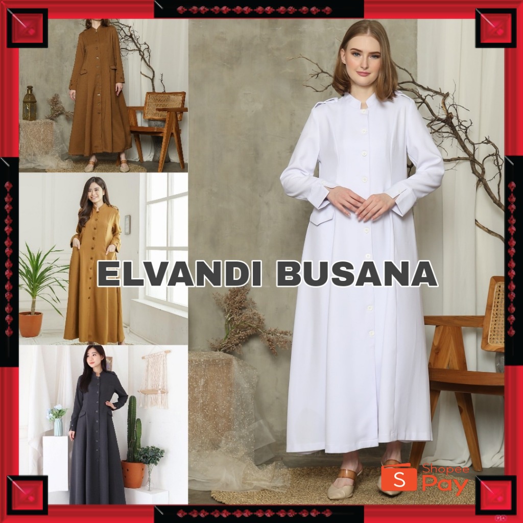 12.12 SERAGAM SALE / GAMIS B&V Gamis Dinas / Gamis PNS / Gamis PDH / Baju Guru Wanita / PDH Seragam 