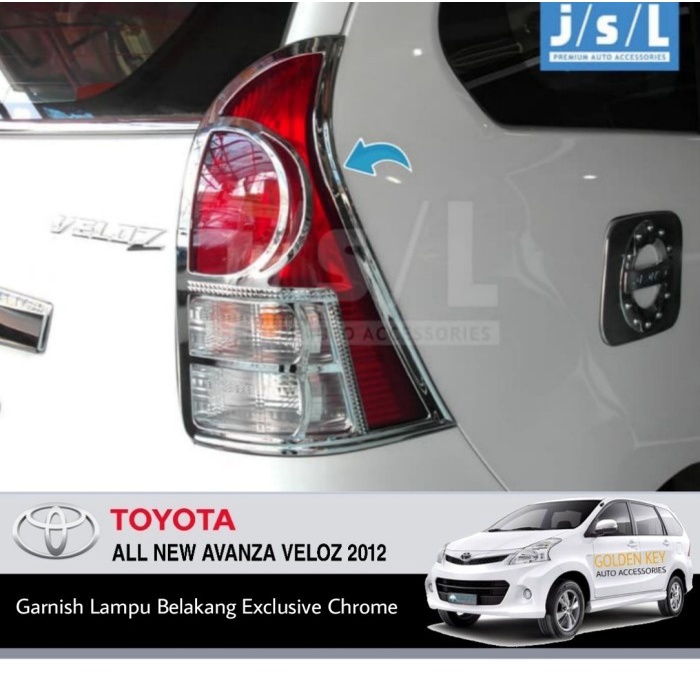 JSL Garnish Belakang All New Avanza Veloz 2012 Exclusive Chrome SP2