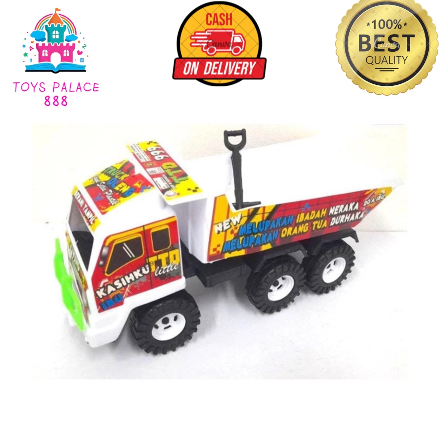P0014 PROMO PALACE TOYS MAINAN ANAK MOBIL DUMP TRUK OLENG TRONTON TTD NEW MAINAN LAKI LAKI TRUK PASI