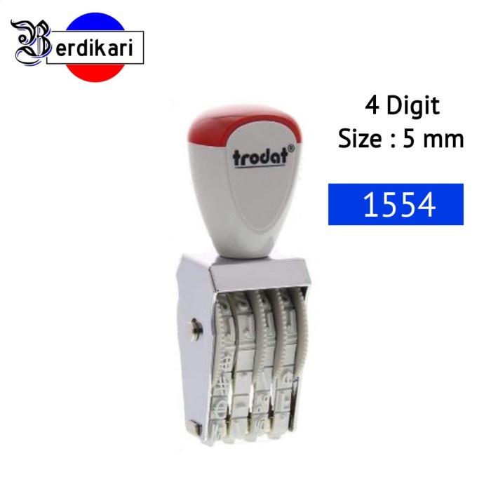 

Stempel Trodat Angka Number 4 Digit 1554 / 5 mm
