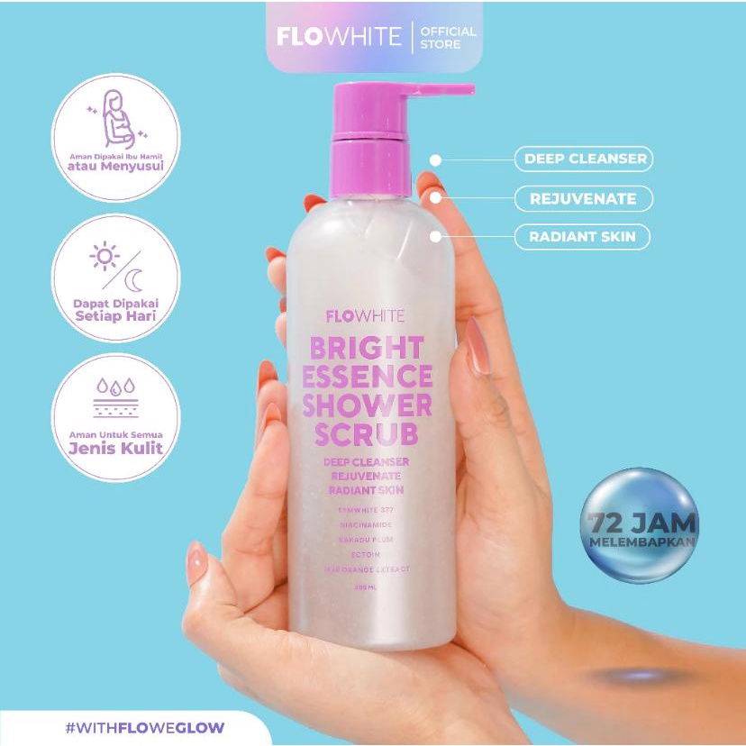 (OHANA) FLOWHITE Bright Essence Shower Scrub Deep Cleanser Rejuvenate Radiant Skin 300ml