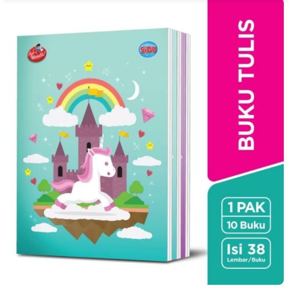 

BUKU TULIS SIDU 38 LBR / BUKU SEKOLAH [PACK- 10PCS]