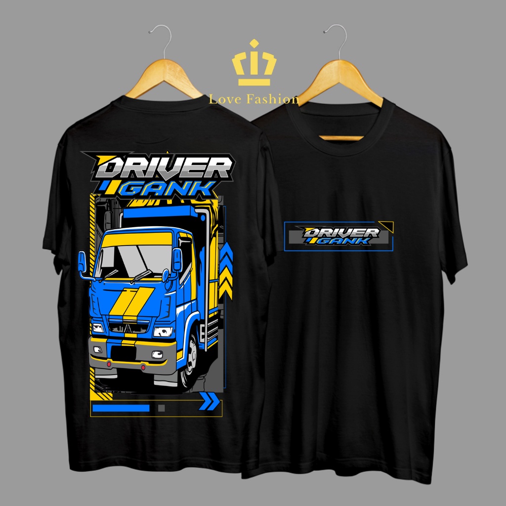Kaos Tshirt Baju Distro Mobil Truk Driver Gank Mitsubishi Fuso Premium Terbaru
