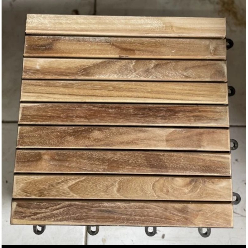 decking kayu alas jati