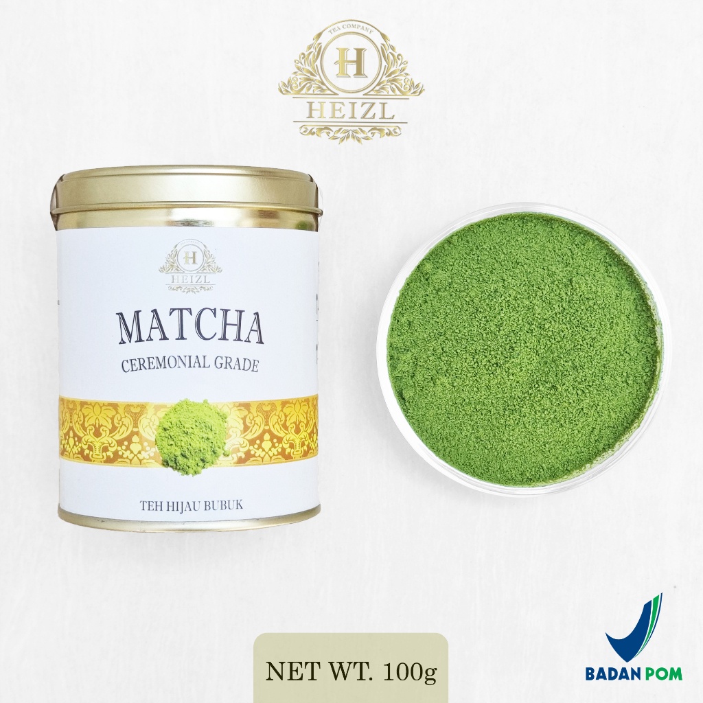 

COD HEIZL Matcha Japanese Green Tea Powder - 100gr ( Bubuk Greentea Matcha) Teh Hijau Bubuk