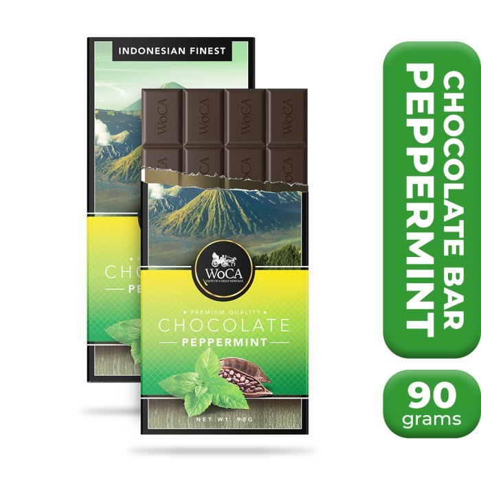 

[KUALITAS TERBAIK] WoCA Premium Chocolate Bar Cokelat Batang Rasa Mint 90 gram 1 pcs