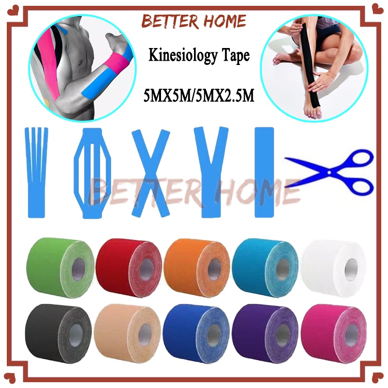Kinesiology Tape 5cm x 5m/Tape Otot Taping Muscle Elastis