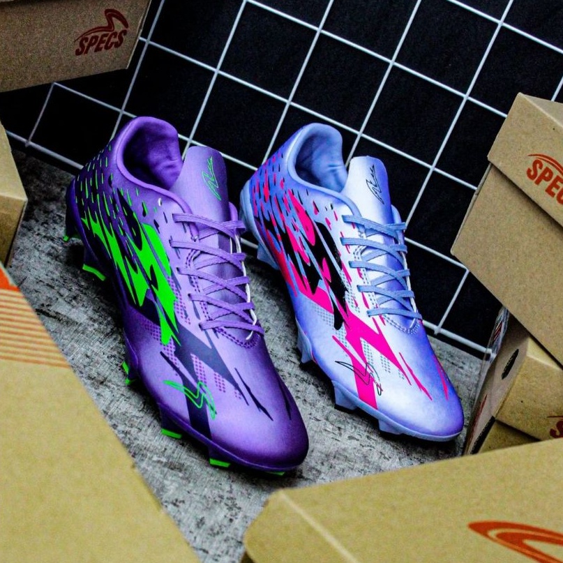 Sepatu Bola Specs Alpha XTD Pro Fg Lilac Blue Size 39-44 Asli Original Terlaris 2023 Sepatu Sepak Bo