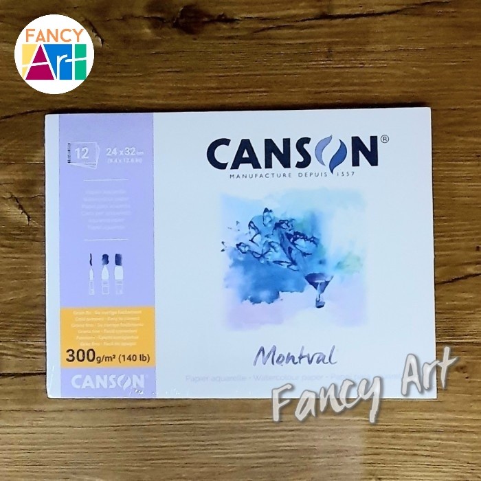 

[[ JS - BEST SELLER ]] Canson Montval A4 Watercolour paper - 300gsm 12 sheets