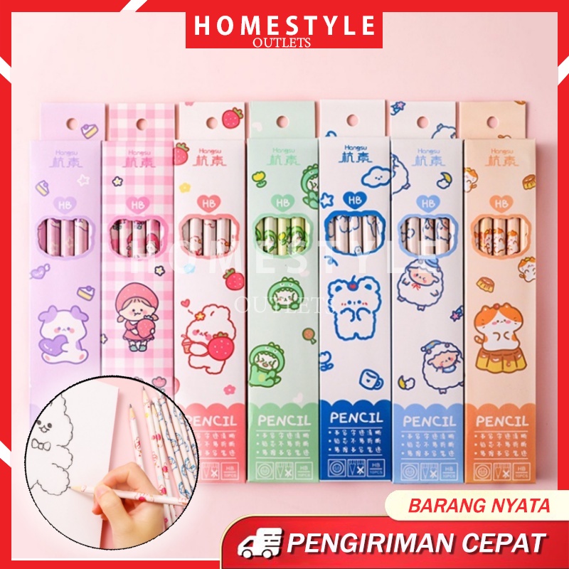 

10 PCS Pensil Set Pack /Cute Pensil Set Alat Tulis Sekolah/ Anak Lucu Pencil 2B/ Kayu Fancy Pensil Anak Karakter Lucu Pensil/ Set Isi Banyak