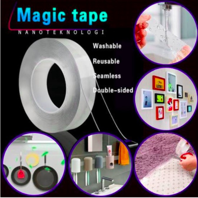 

KYR - Double Tape Selotip 2 Sisi Kuat Washable Removable Tanpa Bekas Multifungsi Tape DOU002