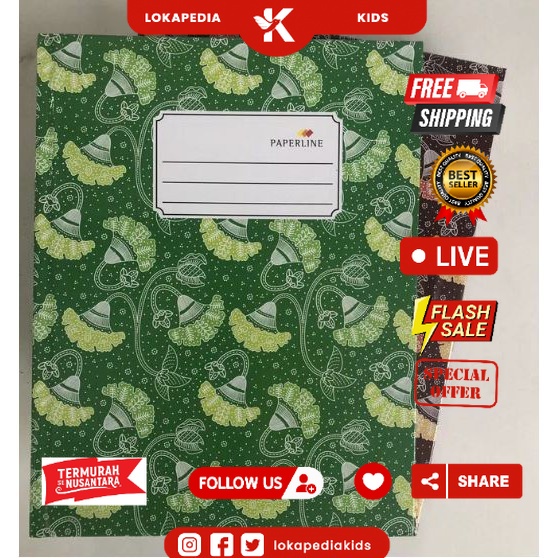 

BUKU TULIS HARD COVER PAPERLINE QUARTO / KUARTO / KWARTO 100 LEMBAR