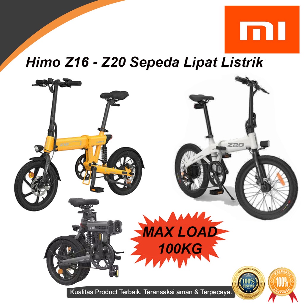 Promo Birthday sale 12.12 Sepeda Listrik dewasa Dewasa Sepeda Listrik dewasa Lipat Mi Himo Z20 Z16 Foldable Electric Bicycle .