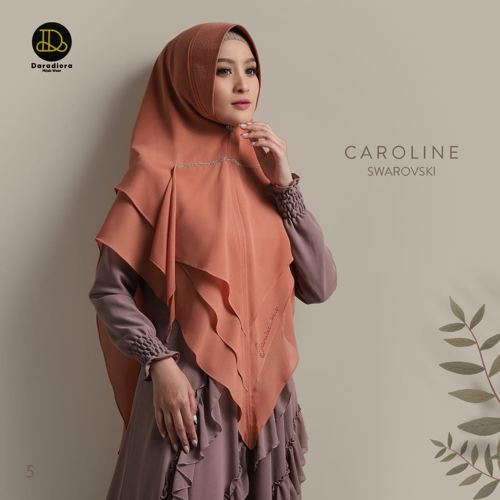 Jilbab Syari Khimar Caroline Swaroski Ori Daradiora BY QOID