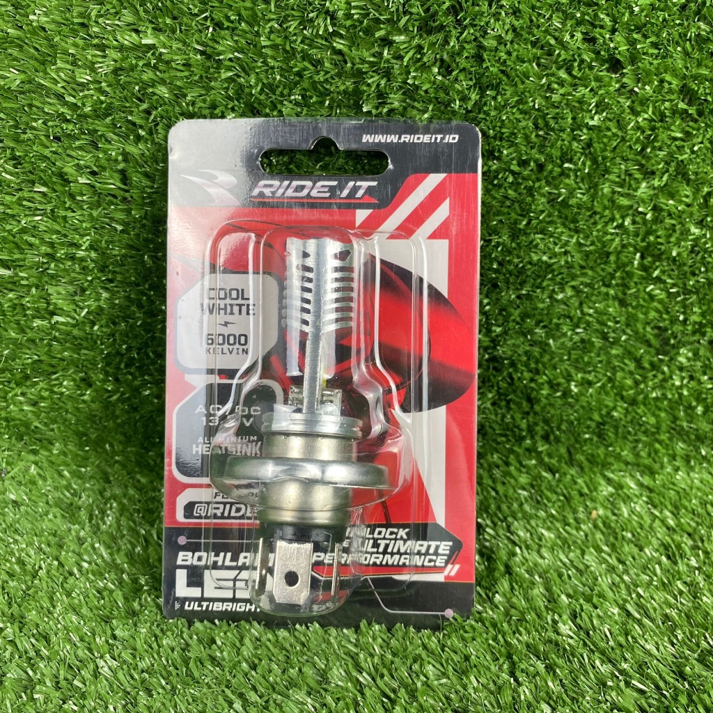 Bohlam LED H4 Lampu Utama Depan K3 Vixion CB Mobil Universal Ride It LED
