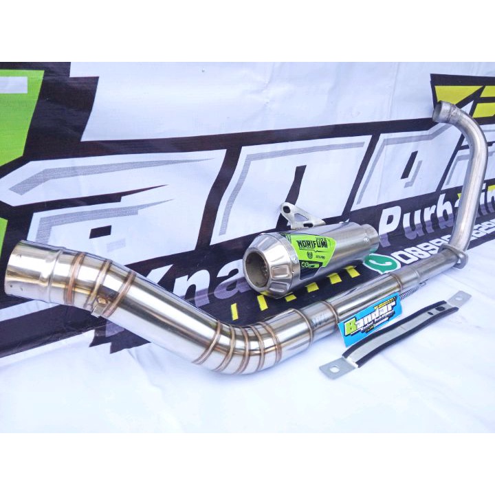 TERMURAH Knalpot Racing Norifumi GTX PRO untuk vixion r15 xabre CBR cb bison satria fu