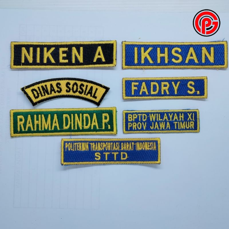 Best Seller Bordir Nama Biasa / Logo Bordir Nama Biasa / Logo Nama Biasa / Bordir Logo Nama Biasa / 