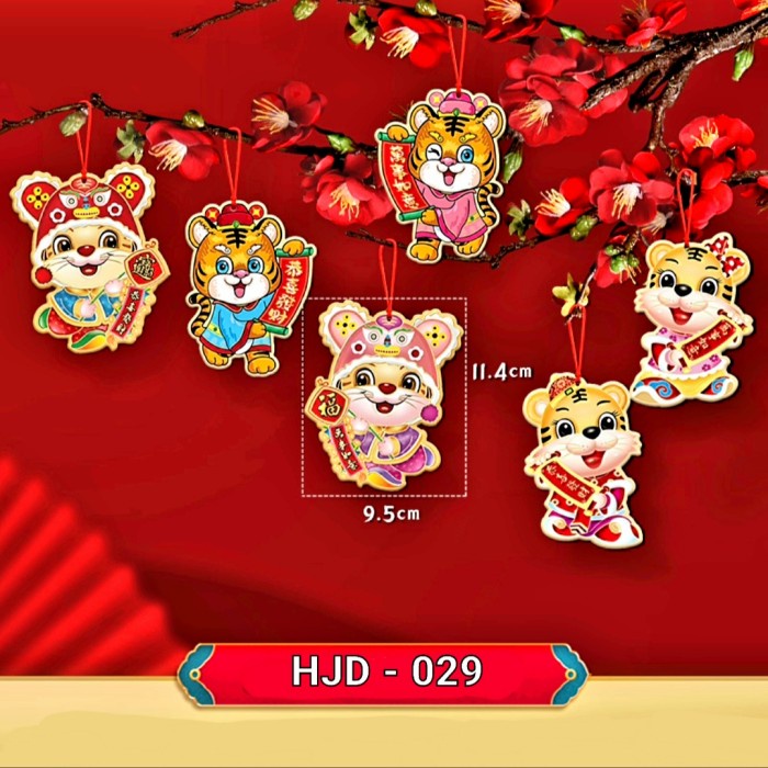 

FM - BEST SELLER Gantungan Imlek isi 6 Murah Dekorasi Imlek Macan Hiasan Parcel Sincia - HJD-029