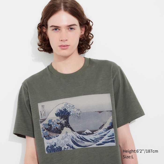 UNIQLO UT Hokusai Lengan Pendek466165 Uniseks