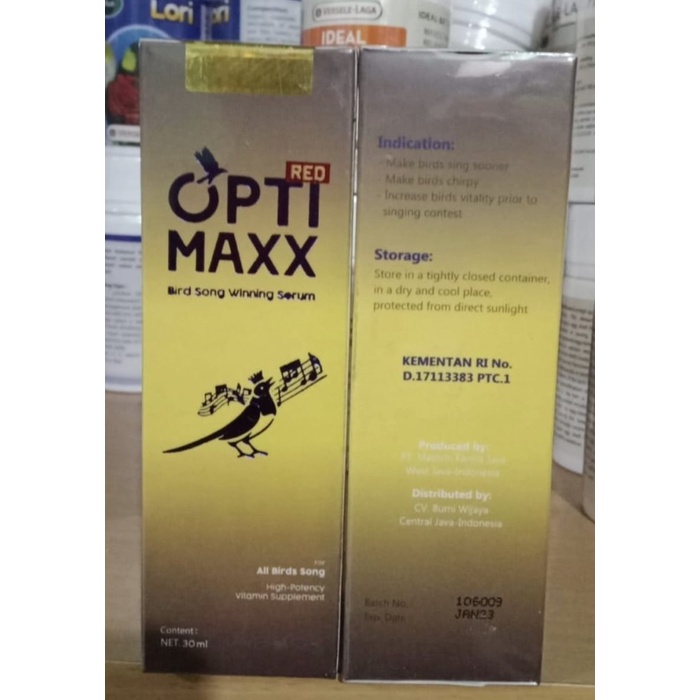OPTIMAXX 30 ML SERUM VITAMIN BURUNG KICAU LOVEBIRD GACOR