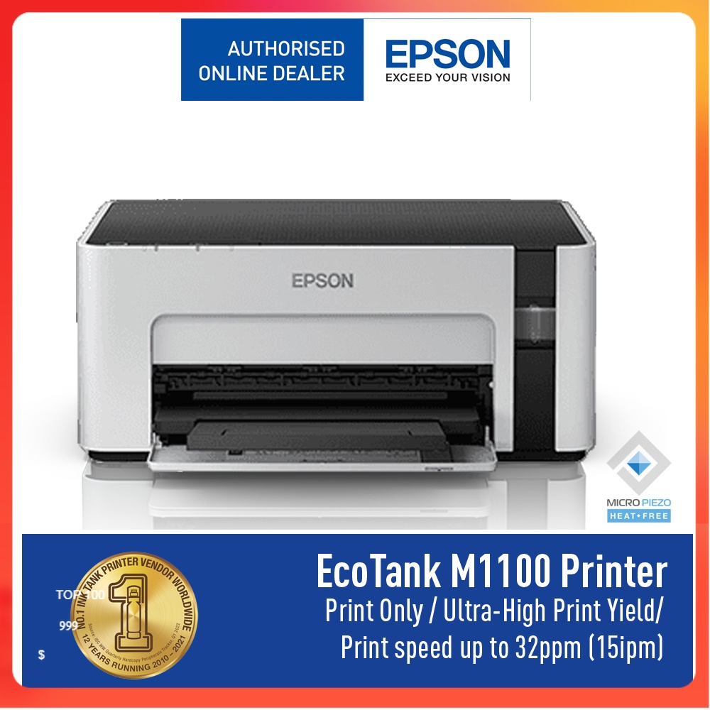 Printer Epson M1100 EPSON M-1100 M 1100 MONOCHROME INKJET