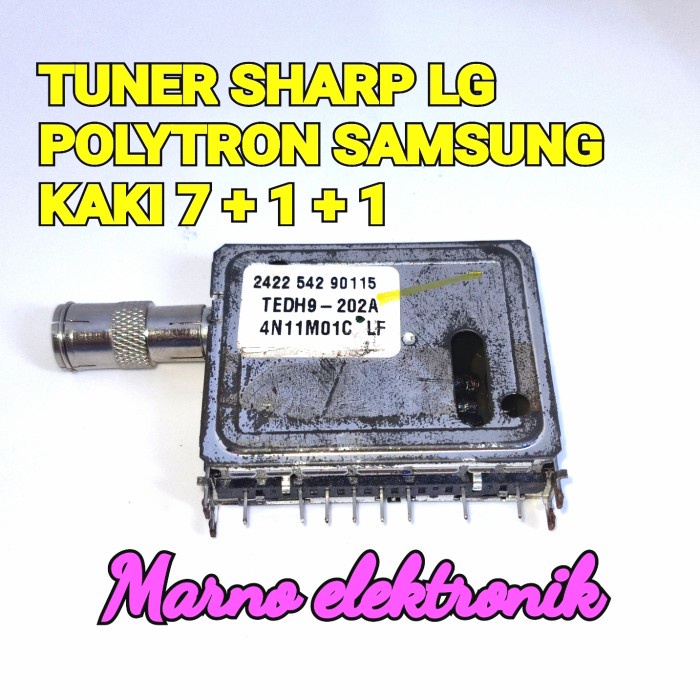 TUNER TV TABUNG POLYTRON LG SAMSUNG SHARP KAKI 7+1+1 5V TUNER PPL DATA