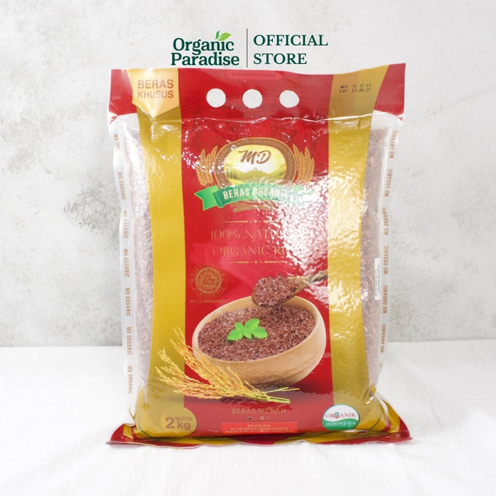 

MD Beras Organik Merah Pecah Kulit 2 Kg / Red Rice