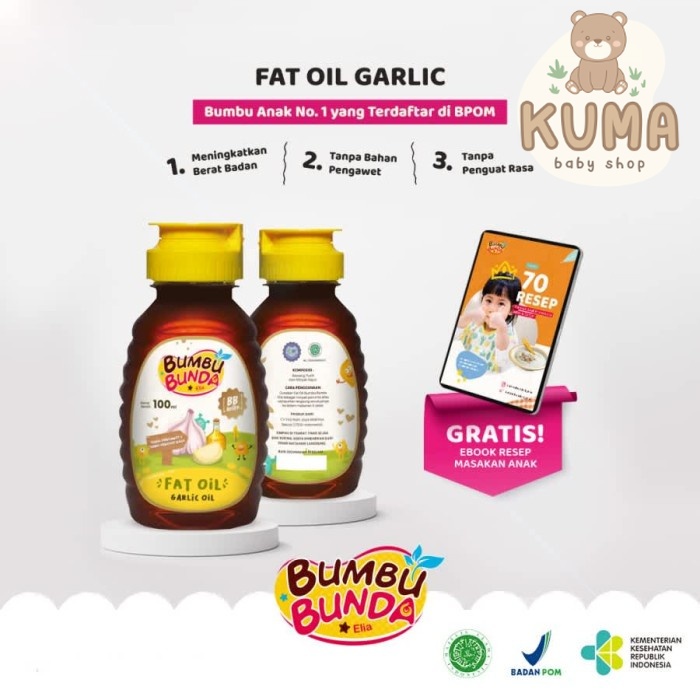 

Bumbu Bunda Elia Garlic Oil Non MSG Non Pengawet Minyak Bawang Putih