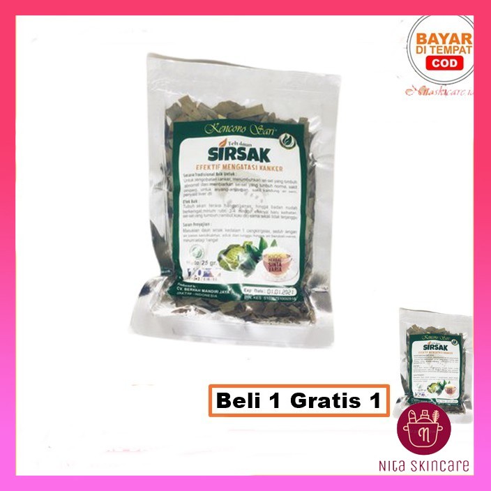 

[Beli 1 Gratis 1] Teh Herbal Daun Sirsak By Kencono Sari 25gr Efektif Mengatasi Kanker