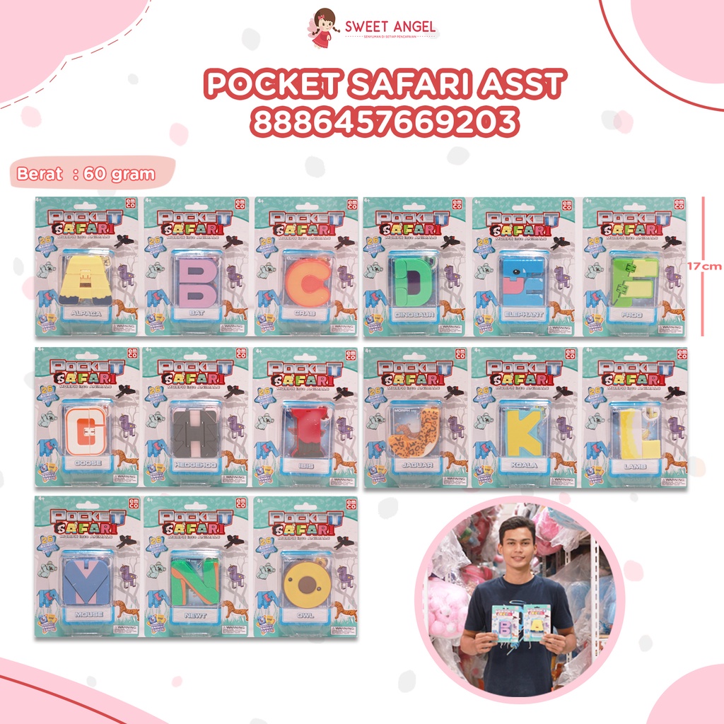 mainan pocket safari by EMCO MAINAN POCKET SAFARI ASST