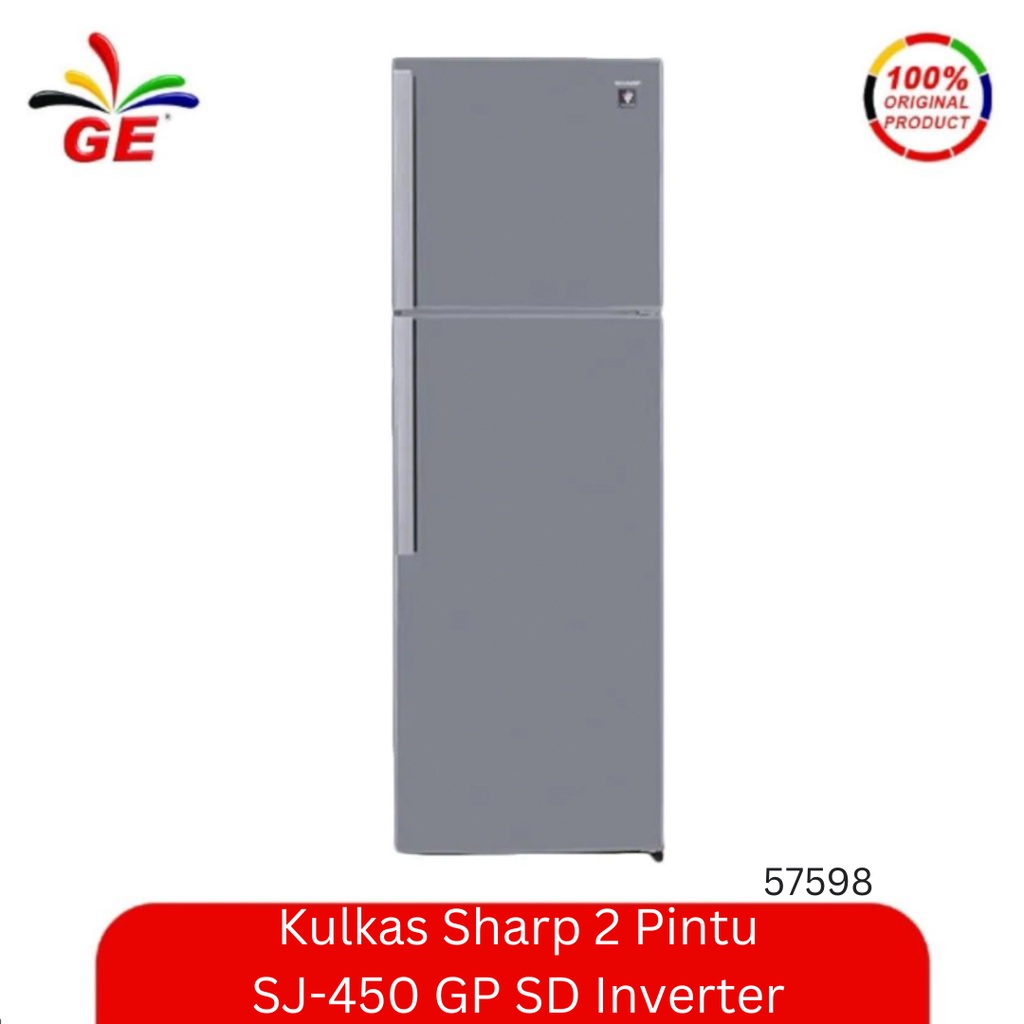 Kulkas Sharp 2 Pintu SJ-450 GP SD Inverter - 57598