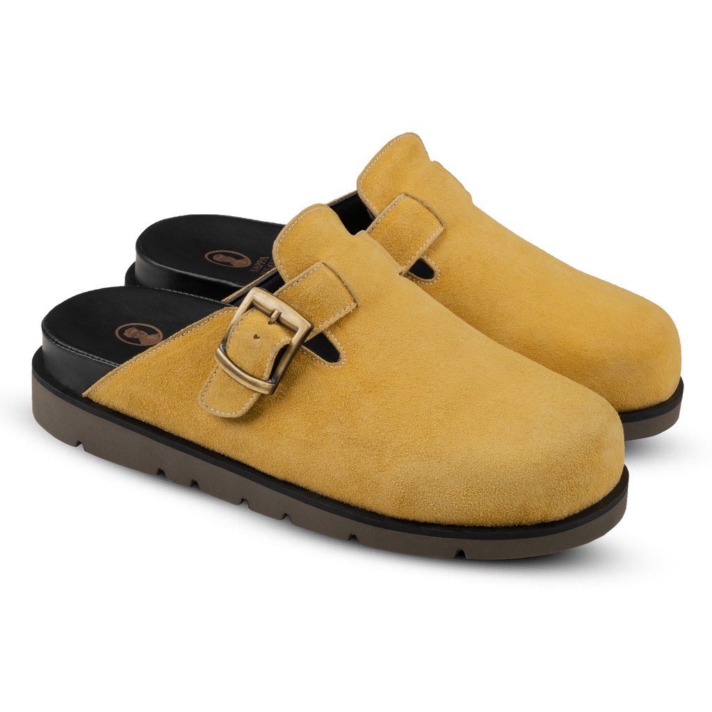 Juno Slippers Mustard- Nappa Milano - Sandal Unisex