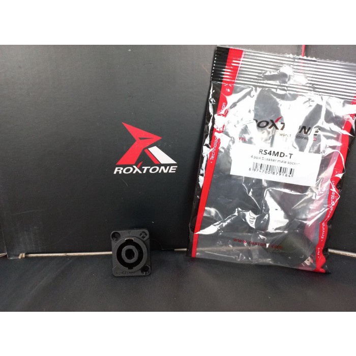 Socket Speakon Jantan Roxtone RS4MD-T Soket Spikon