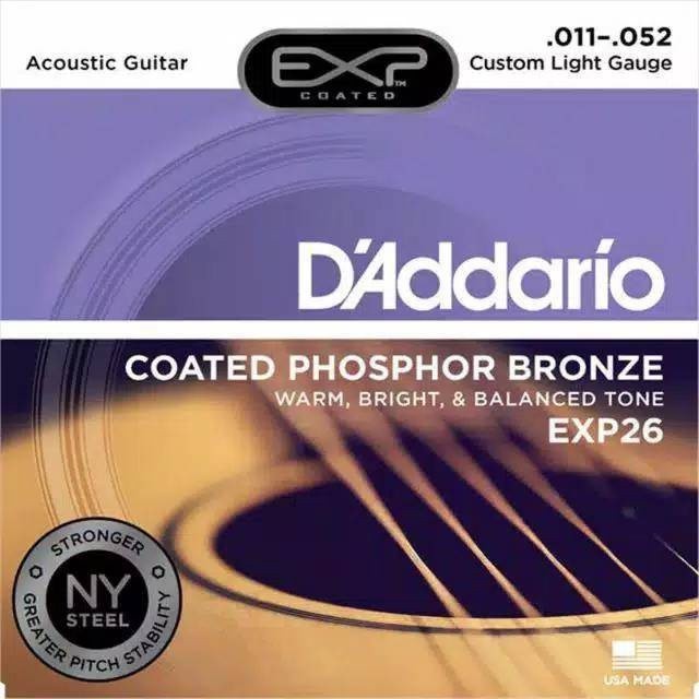 Senar Gitar Akustik D'addario String EXP15 EXP26 EXP16 - d'addario, EXP26