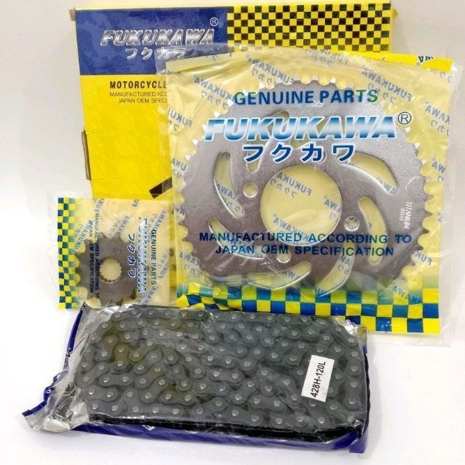 PAKET GEAR SET THUNDER 125 SPAREPART FUKUKAWA