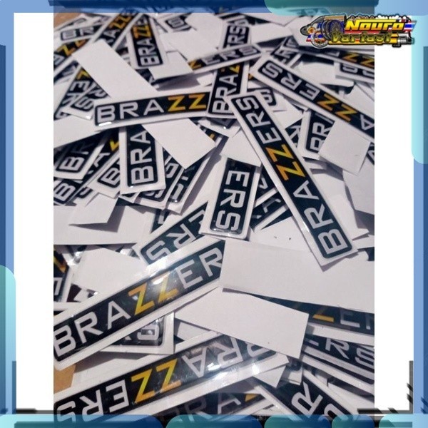 Sticker Stiker resin timbul BRAZZERS brazzers   bagus
