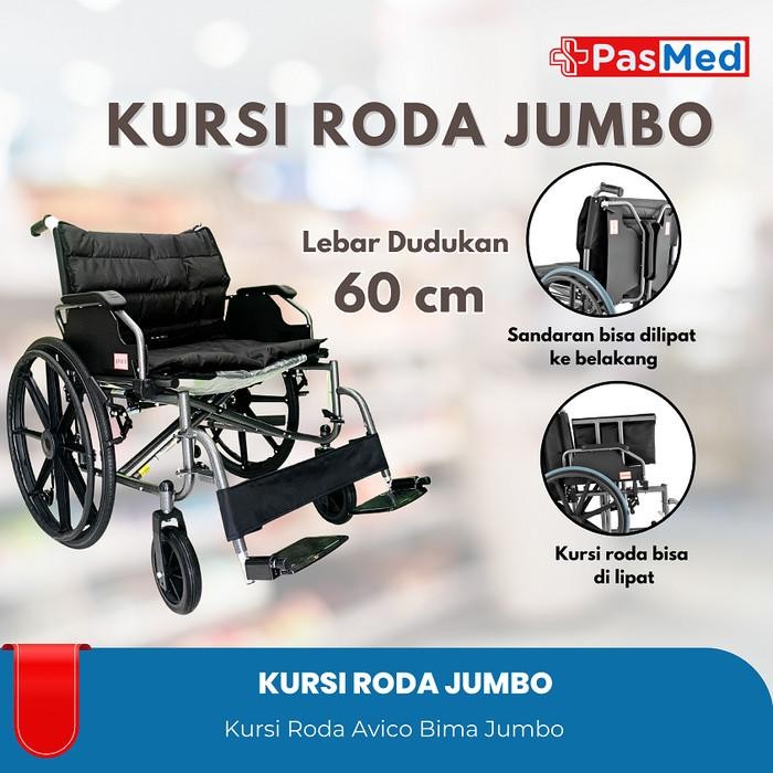 Kursi Roda Jumbo - Avico Bima Kursi Roda Standard