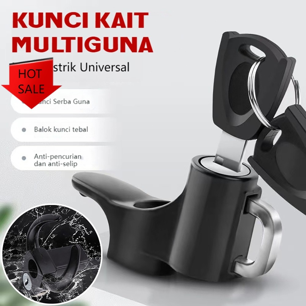 Gembok Helm Anti Maling Kunci Helm Motor Anti Kunci Pengaman Helm Motor Helm Motor Anda Dengan Gembo