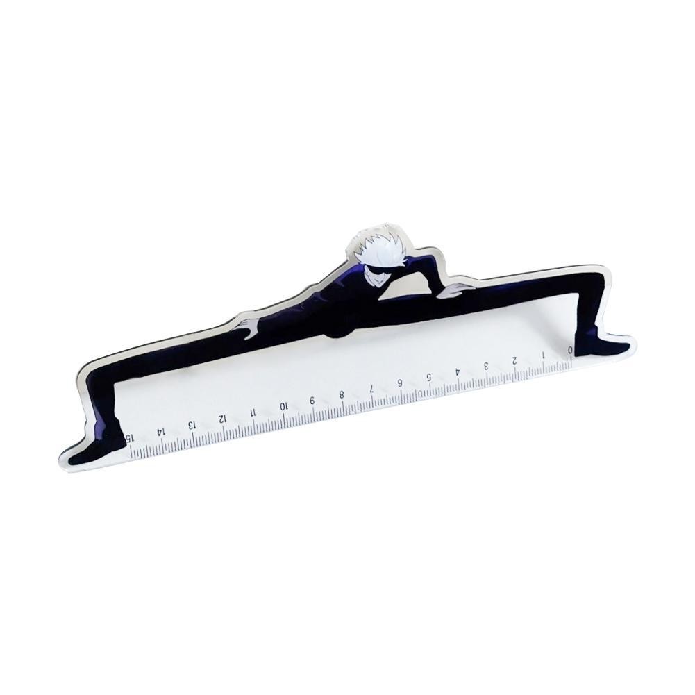 

15cm Jujutsu Kaisen Student Straight Ruler Gojo And Geto Japanese Anime Surrounding Kawaii Stationery Boy Girl Transparent Ruler