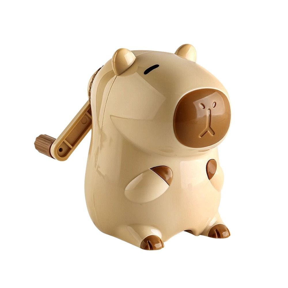 

Trendy Cute Capybara Pencil Sharpener Cartoon Manual Sharpening Tools Mechanical Automatically Enters Pencil Sharpening