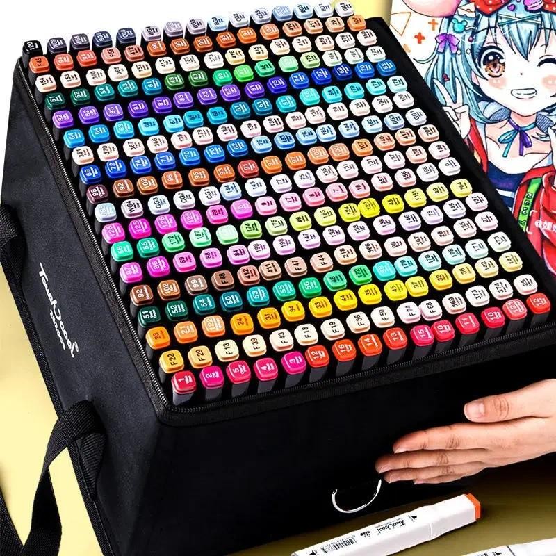 

30/40/60/80 Colors Alcohol Felt Markers Pens Dual Tip Permanent Artist Art School Supplies Manga Sketching Markers Student Gift