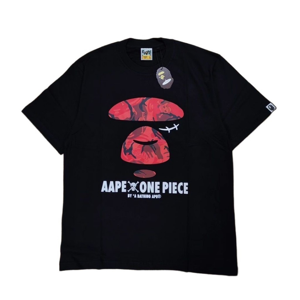 Aape BAPE TSHIRT T-SHIRT BY A BATHING APE X ONE PIECE BLACK