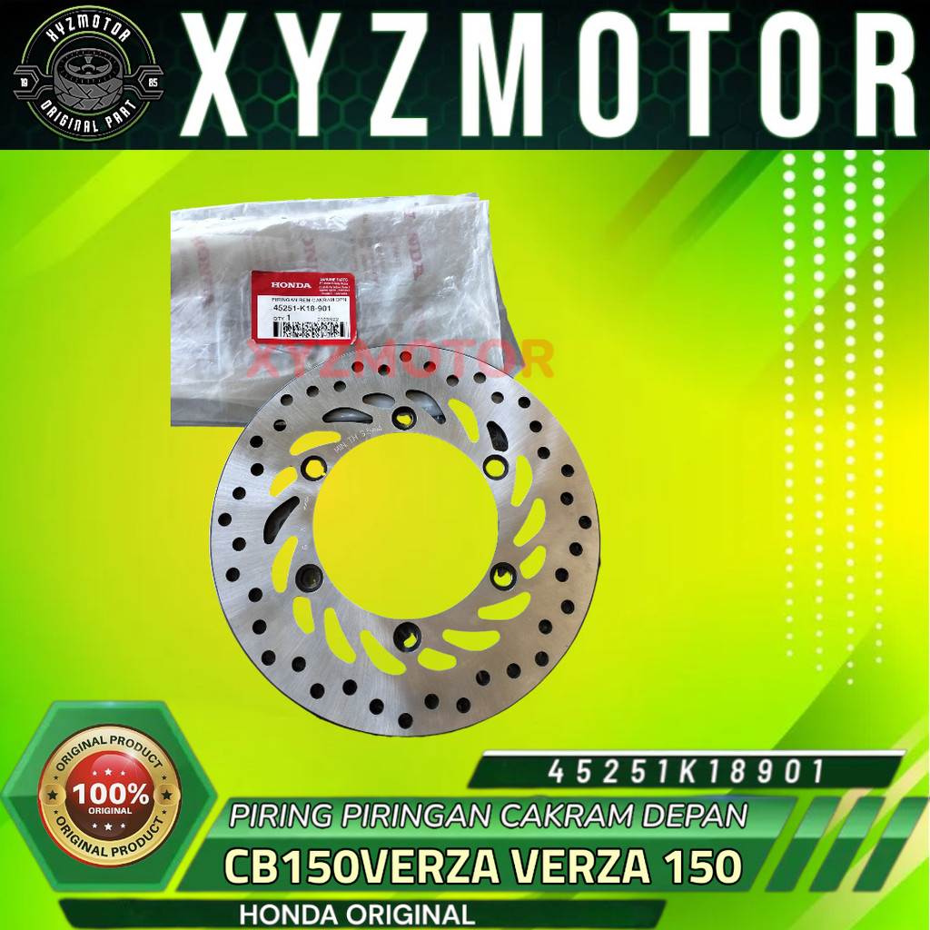 PIRING PIRINGAN CAKRAM DEPAN CB150VERZA VERZA 150  HONDA 45251-K18-901 ORIGINAL