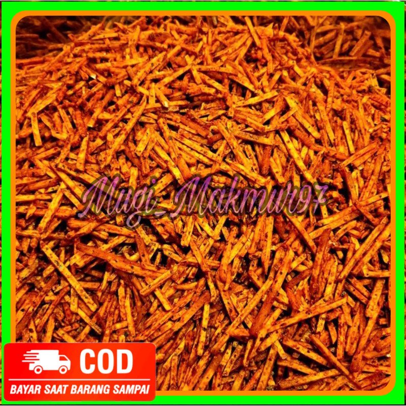 

1 Kg stik talas pedas daun jeruk tasreng pedas