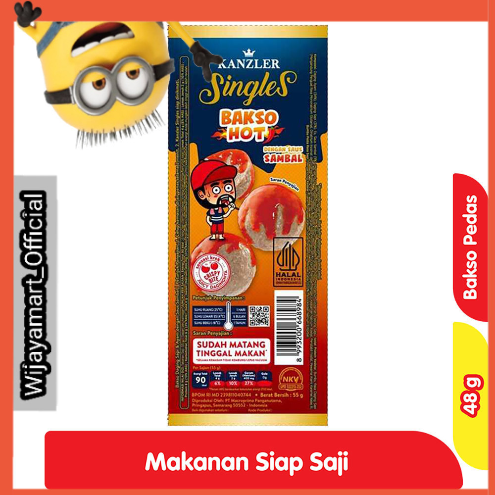 

Kanzler Bakso Pedas 48 g