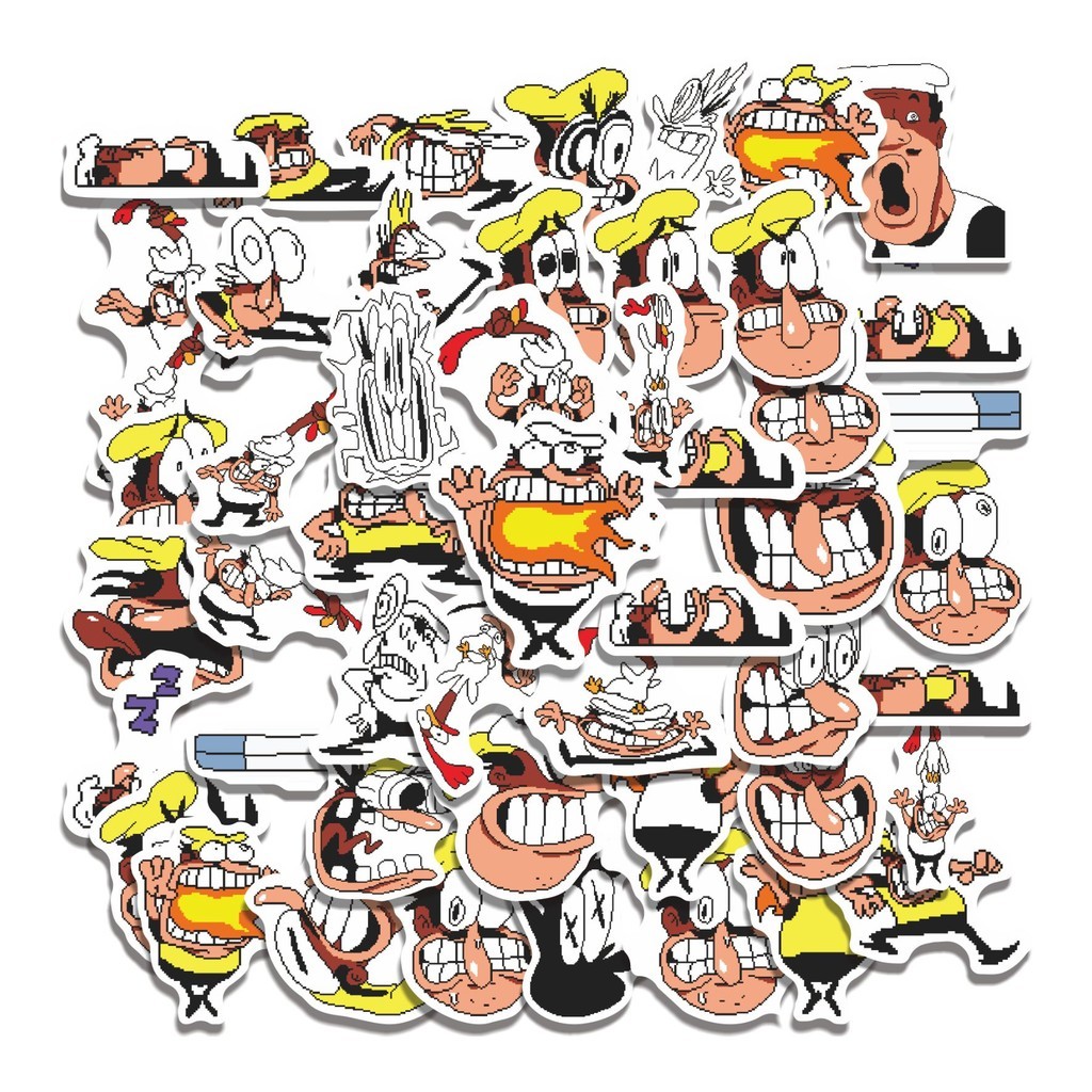 

COD 50 Pcs Stiker PIZZA T PEPI V76 Lucu Anti Air Untuk Dekorasi Notebook Sepeda Skateboard Handphone DIY
