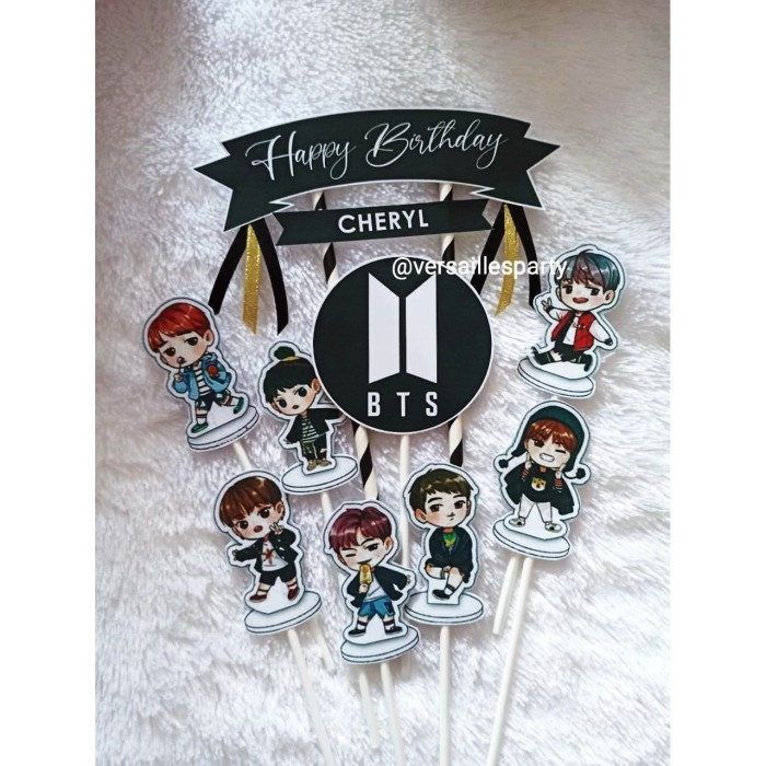 [New Arrival] Cake Topper BTS/Hiasan Kue BTS/Topper Kue BTS