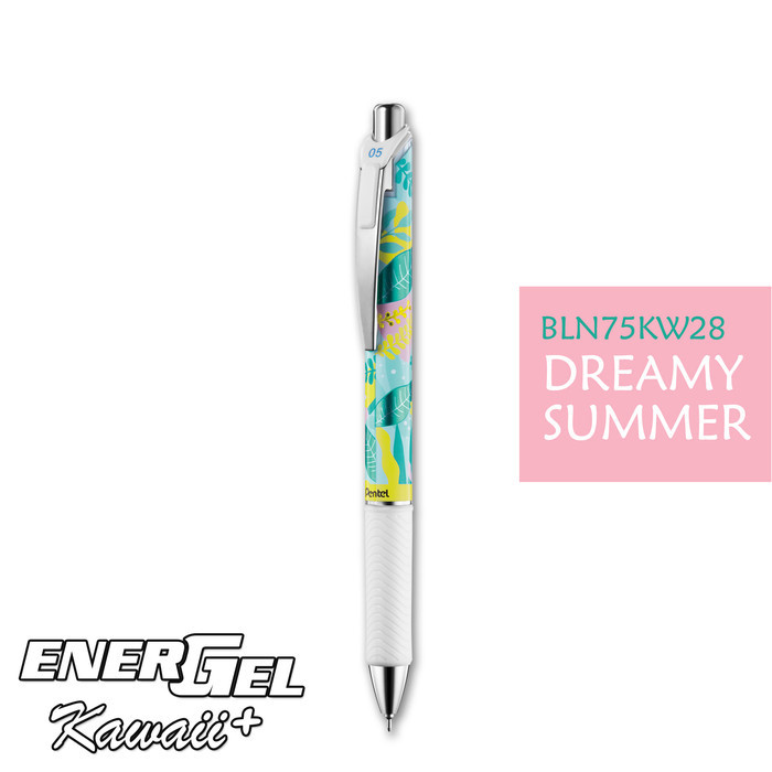 

PRODUK TERLARIS Pentel Energel Kawaii 2020 tinta warna biru - BLN75KW28-CX
